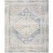 "Nourison Light Blue Astra Machine Washable Area Rug 7'10"" x 10' - Nourison 99446124739"