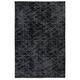 Tapis de salon en polyester noir 120x170 cm