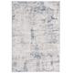 Tapis de salon en polyester bleu 120x170 cm