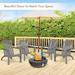 Outdoor Durable Patio Acacia Wood Lounge Armchair