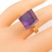 Gucci Jewelry | Gucci 18k Yellow Gold Chiodo Amethyst Ring Size 35 5 | Color: Gold/Purple | Size: 35