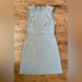 J. Crew Dresses | J Crew Gray Ruffle Neck Work Dress Size 6 | Color: Gray | Size: 6