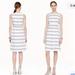 J. Crew Dresses | J. Crew White Blue Striped Linen Dress Size 0 Women Casual Sleeveless D19 | Color: Blue/White | Size: 0