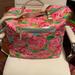 Lilly Pulitzer Bags | Lilly Pulitzer Htf Hotty Pink First Impression Travel Bag | Color: Green/Pink | Size: Os