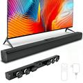 Sound Bars for TV 30 Soundbar with Subwoofer Wireless Bluetooth 5.0 Sound Bar 3D Surround Sound Wall Mountable TV Speakers for Home Theater Remote Control Black