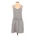 Gap Casual Dress - Mini Scoop Neck Sleeveless: Ivory Print Dresses - Women's Size Small