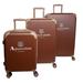 J&V Textiles Aquascutum 3 Piece Luggage Rack Plastic in Brown | 11 H x 8 W x 2 D in | Wayfair LUGGAGE BROWN