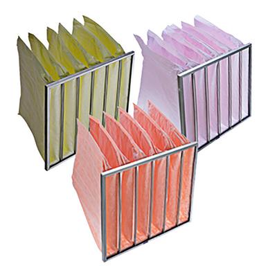 Koch Filter Multi-Sak Series S 24" x 24" x 12" MERV-15 10-Pocket Medium / High Efficiency Extended Surface Air Filter 209-110-112 - 4/Case