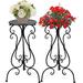 Red Barrel Studio® 2 Piece Plant Stand Set Metal | 22.45 H x 13.78 W x 13.78 D in | Wayfair 487B957AC2AA4A91B9854563FC87263C