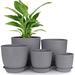 Latitude Run® 5 Piece Plant Stand Set Plastic in Gray | 6.5 H x 7 W x 7 D in | Wayfair A3EF587B738349C7ACEF8EEF651461B3
