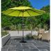 Arlmont & Co. Delainey 9' Lighted Market Umbrella, Resin in Green | 100.125 H x 108 W x 108 D in | Wayfair AF5FE1F2C2364389A7F1CDF46A25A31B