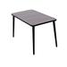 Latitude Run® Raishawn Dining Table Wood/Plastic/Metal in Brown/Gray | 28.34 H x 47.24 W x 31.49 D in | Outdoor Dining | Wayfair