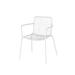 Latitude Run® Richaad Stacking Patio Dining Armchair, Steel in White | 31.1 H x 23.62 W x 22.44 D in | Wayfair 4F5C57F910474935BC9EECAE3B82511B