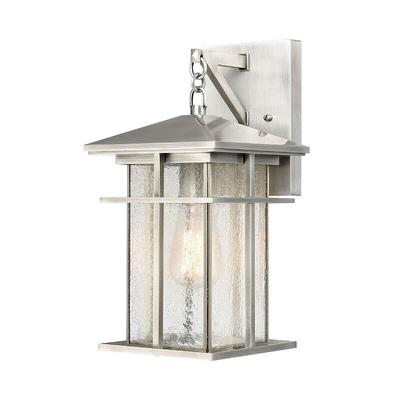 Drexel Indoor/Outdoor Wall Sconce - Brushed Aluminum, 22" Brushed Aluminum - Frontgate