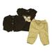 Pre-owned Gap Girls Brown | Tan Apparel Sets size: 12-18 Months