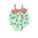 Pre-owned Cat & Jack Girls Aqua | Red | Blue 1-piece Swimsuit size: 3-6 Months