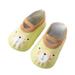 Boys Dress Socks Anti Slip Cute Floor Socks Green XS