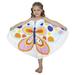 TAIAOJING Toddler Baby Girls Dress Outfits Kids Summer Boho Butterfly Polka Dot Spaghetti Strap Beach Princess Dresses Cute Sundress 4-5 Years