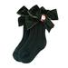 Boys Dress Socks Christmas Cartoon Glittering Bow Knitting Wool Socks Blue M