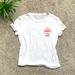 Free People Tops | Free People Watermelon Fresh We The Free Womens Top Size Extra Small | Color: White | Size: Xs