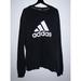 Adidas Shirts | Adidas Mens Crewneck Sweatshirt Size Xxl2xl Black White Pullover Spell Out Logo | Color: Black/White | Size: 2xl