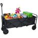 EASYWAY Garden Cart 330lbs Capacity Heavy-Duty Portable Collapsible Utility Wagon w/ Telescopic Handle | 24.3 H x 51.2 W x 20.5 D in | Wayfair