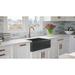 Fossil Blu Luxury Solid Fireclay Farmhouse Sink Fireclay | 9.88 H x 33 W x 19.75 D in | Wayfair WHS1027RG