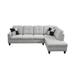 Gray Sectional - Golden Coast Furniture 103.5" 2 Pieces L-Shaped Modern Sectional Sofa w/ Chaise & Pillows For Living Room Microfiber/Micro | Wayfair