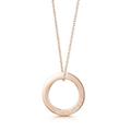 Engraved 18 K Rose Gold Plated Russian Ring Necklace, Gold