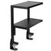 VIVO Clamp-on 13" Above or Below Desk 2-Tier Shelving Unit, Desk Organizer (STAND-SHELF2C series) in Black | 15.4 H x 12.6 W x 7.1 D in | Wayfair