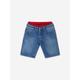 Emporio Armani Boys Cotton Denim Double Waistband Shorts Size 6 Yrs