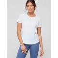 Nike Short Sleeve Tee - White, White, Size S, Women