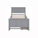 Red Barrel Studio® Twin Size Platform Bed w/ Trundle & Drawers Wood in Gray | 41.3 H x 42.7 W x 80 D in | Wayfair 2B84CDA209B947239BCD921D1F4C865B