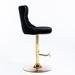 Rosdorf Park Griff Tufted Velvet Wing Back Side Chair Wood/Upholstered/Velvet in Black | 45.6 H x 18.1 W x 17.1 D in | Wayfair