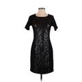 Laundry by Shelli Segal Cocktail Dress - Shift: Black Jacquard Dresses - Women's Size 0