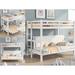 Twin over Full Bunk Bed,Down Bed can be Converted into Daybed