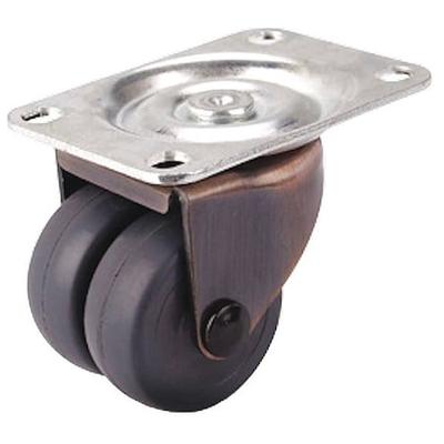 ZORO SELECT P9S-HR020G-P-AF Plate Caster,210 lb. Load Rating,Swivel