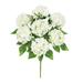 Set of 2 Cream White Artificial Guelder Rose Snow Ball Flower Stem Bush Bouquet 12in - 12" L x 8" W x 8" DP