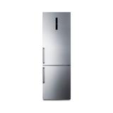 Summit FFBF249SS2IM 24" Wide 10.6 Cu. Ft. Bottom Freezer Refrigerator - Stainless Steel