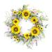 Mixed Sunflower Wreath