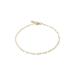 14k Gold Paper Clip Chain Bracelet - White - Monica Vinader Bracelets