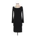 B. Smart Casual Dress - Bodycon: Black Solid Dresses - Women's Size 1