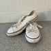 Converse Shoes | Converse All Star Chuck Taylor Low Top White Leather Sneakers Sz 5 (Women’s 6.5) | Color: White | Size: 6.5