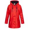 Regenjacke DEPROC ACTIVE "Friesennerz HALIFAX UMBRELLA", Damen, Gr. 36/38 (M), rot, Obermaterial: 100% Polyurethan; Futter: 100% Polyester, casual, figurumspielend, Langarm gerader Abschluss mit Druckknopf, Jacken, auch in Großen Größen erhältlich