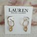 Ralph Lauren Jewelry | New Ralph Lauren Rope Stone Huggie Earrings | Color: Gold/Pink | Size: Os