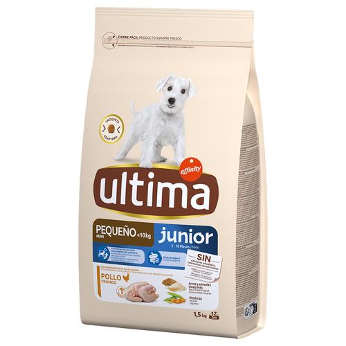 3x 1,5kg Ultima Hund Mini Junior Trockenfutter