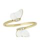 FOSSIL Ring für Frauen Radiant Wings Weißer Schmetterlingsring aus Perlmutt, JF04423710