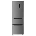 TCL 60cm Width Freestanding French Door Fridge Freezer, Frost Free, 320l Capacity, Stainless Steel Look, E Energy Rating