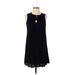 Old Navy Casual Dress - A-Line Keyhole Sleeveless: Black Print Dresses - Women's Size Small