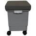 BULLDOG SEATING COMPANY Plastic Storage Bin Plastic in Gray | 16.5 H x 12.25 W x 16.75 D in | Wayfair CE2000-M-LG-SG